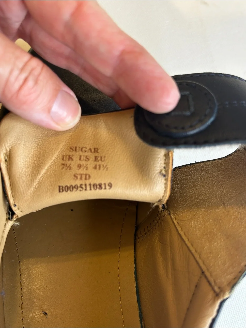 Hotter Sugar Navy Blue Leather Mary Jane Comfort Shoes Women’s US 9.5 EU 41.5‎